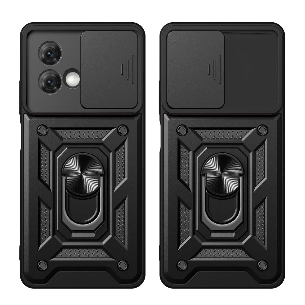 Coque pour Motorola Moto G84, Techsuit, CamShield, Noire