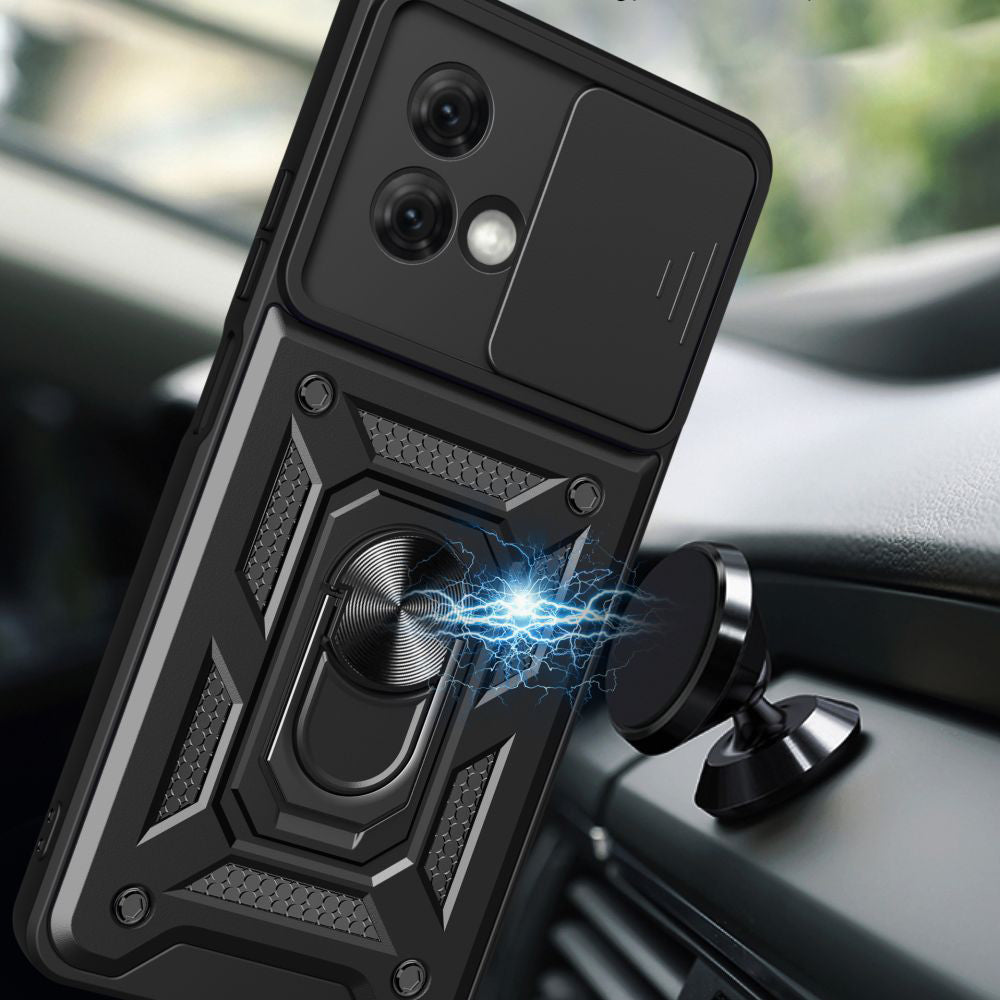 Coque pour Motorola Moto G84, Techsuit, CamShield, Noire