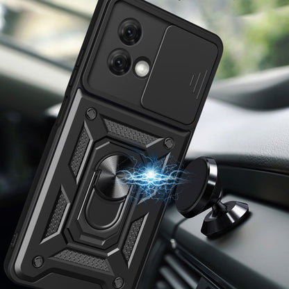 Coque pour Motorola Moto G84, Techsuit, CamShield, Noire