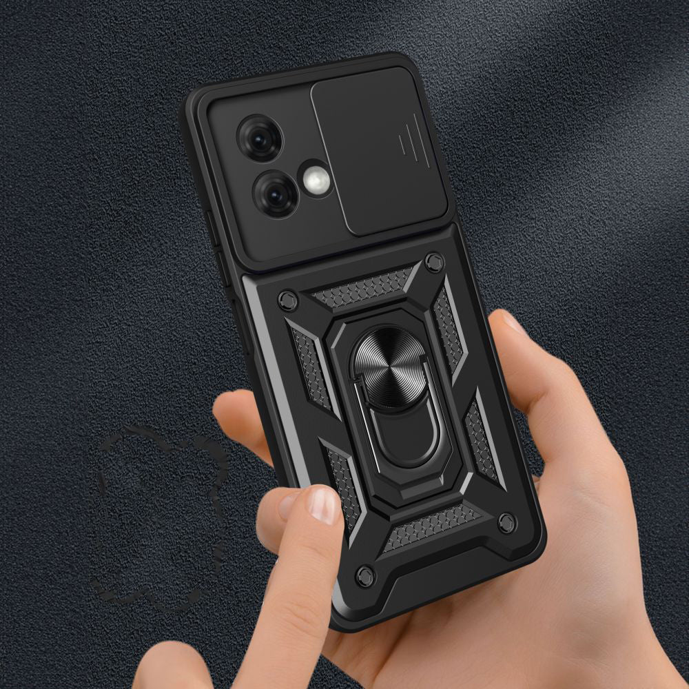 Coque pour Motorola Moto G84, Techsuit, CamShield, Noire