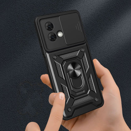 Coque pour Motorola Moto G84, Techsuit, CamShield, Noire