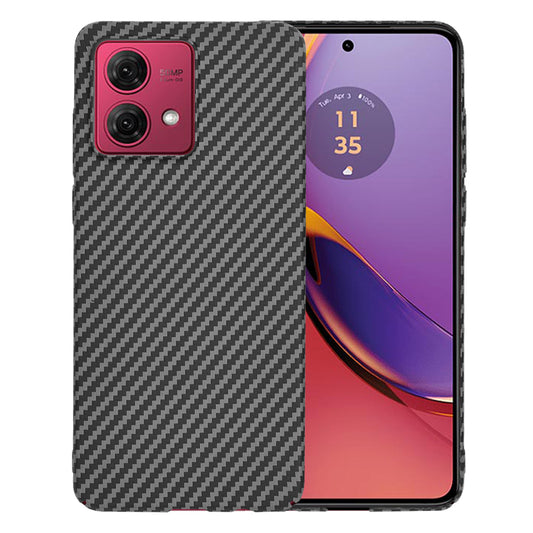 Hoes voor Motorola Moto G84, Techsuit, Carbonite FiberShell, Zwart