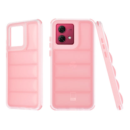 Hülle für Motorola Moto G84, Techsuit, Wave Shield, Rosa