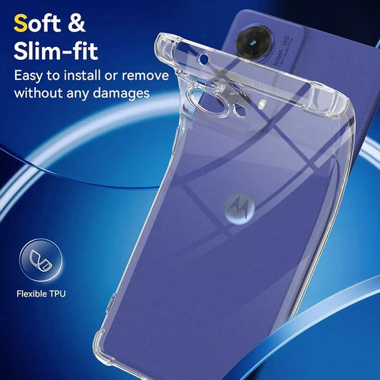 Hoes voor Motorola Moto G85, Techsuit, Schokbestendig Helder, Transparant