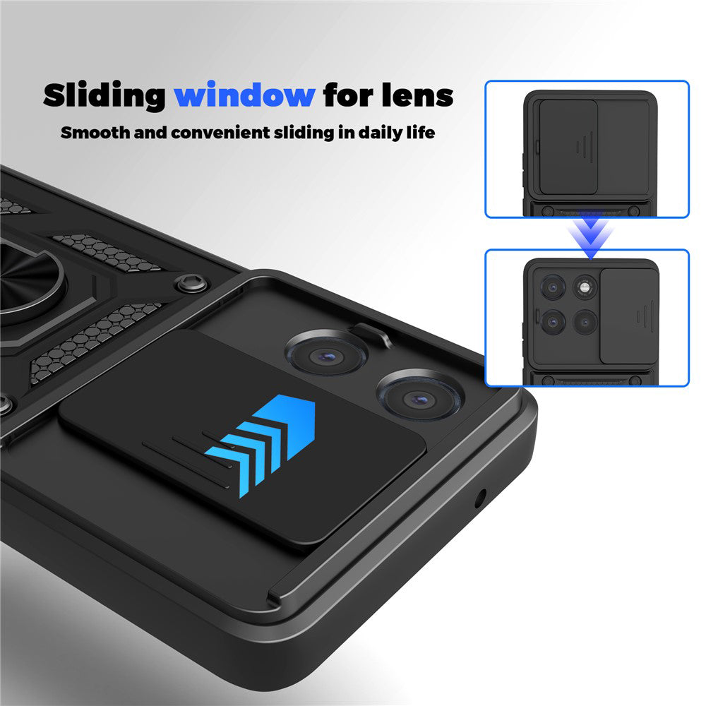 Hoes voor Motorola Moto G86 Power, Techsuit, CamShield, Zwart