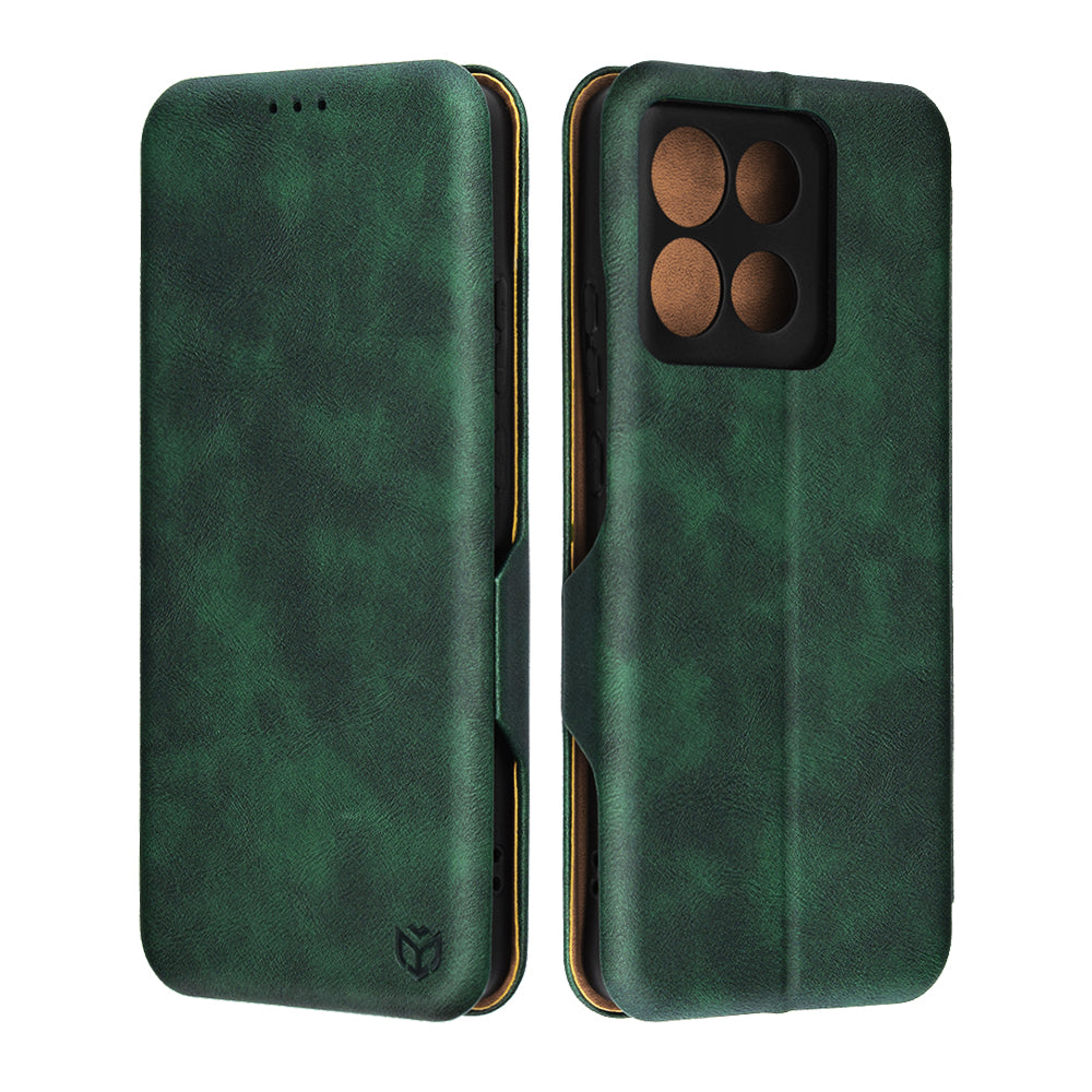 Hülle für Motorola Moto G86, Techsuit, Safe Wallet Plus, Grün