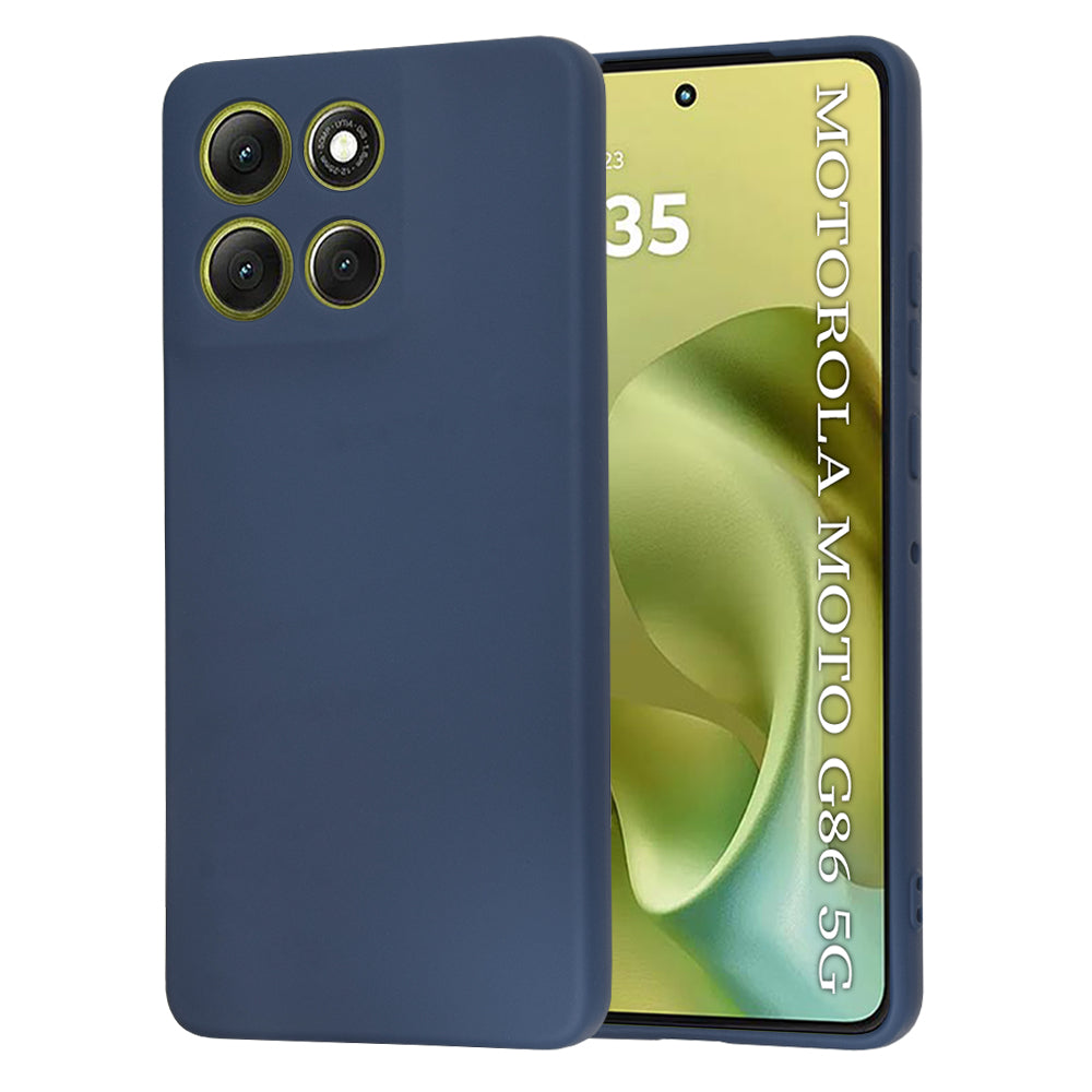 Coque pour Motorola Moto G86, Techsuit, SoftFlex, Bleu marine