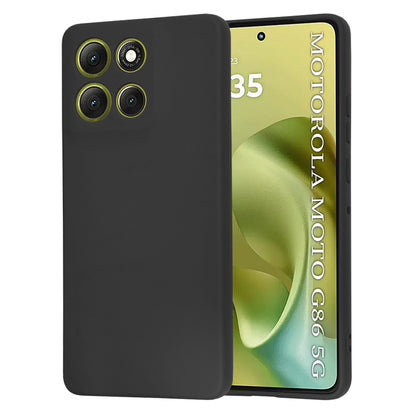 Hülle für Motorola Moto G86, Techsuit, SoftFlex, Schwarz