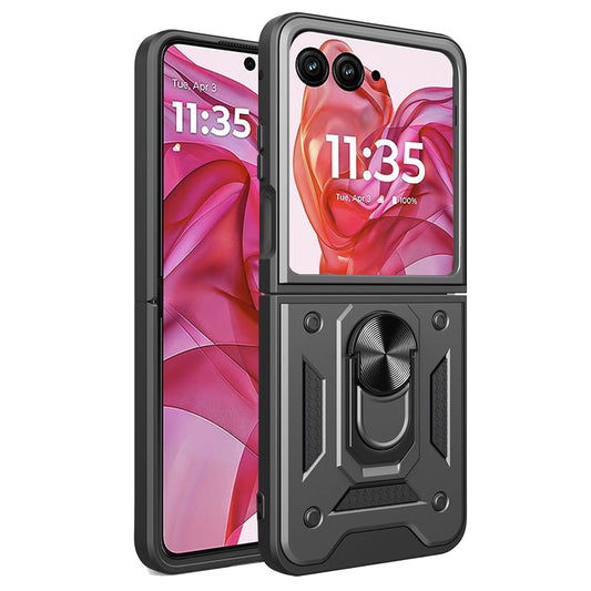 Coque pour Motorola Razr 50 Ultra, Techsuit, CamShield, Noire