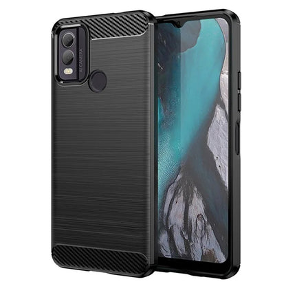 Coque pour Nokia C22, Techsuit, Carbone, Noire