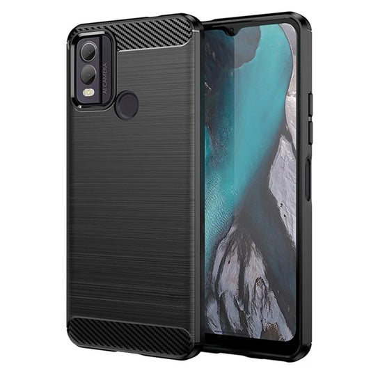 Hoes voor Nokia C22, Techsuit, Carbon, Zwart