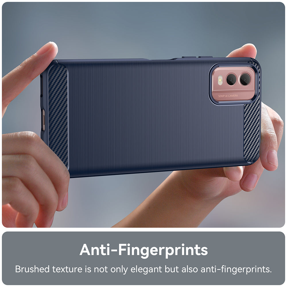 Case for Nokia C32, Techsuit, Carbon, Blue