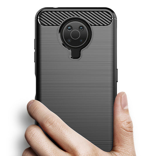 Hoes voor Nokia G10 / G20, Techsuit, Carbon, Zwart
