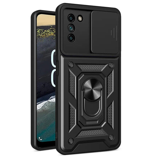Hoes voor Nokia G21 / G11, Techsuit, CamShield, Zwart