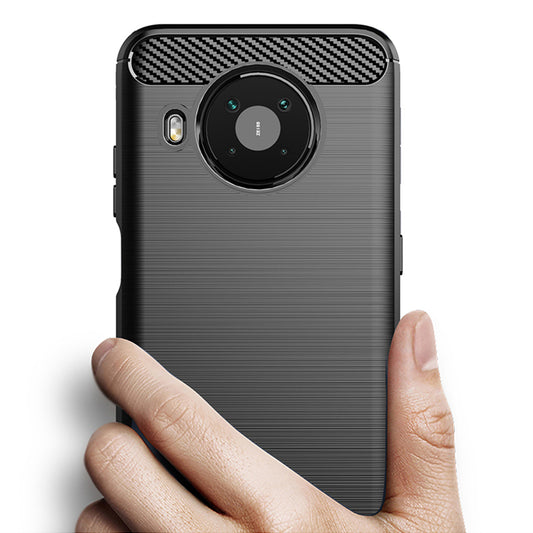 Hoes voor Nokia X10 / X20, Techsuit, Carbon, Zwart