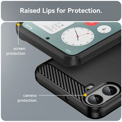 Coque pour Nothing CMF Phone 1, Techsuit, Carbone, Noire