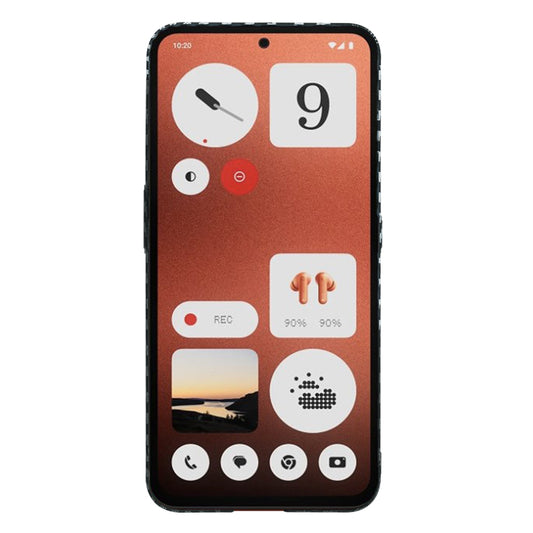 Hoes voor Nothing CMF Phone 1, Techsuit, Carbonite FiberShell, Zwart Grijs