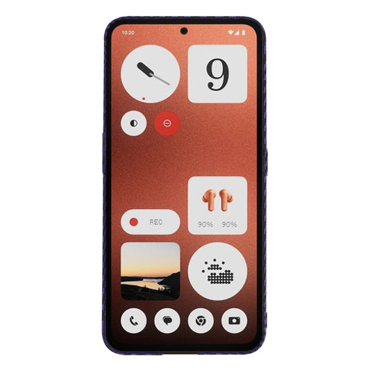Hoes voor Nothing CMF Phone 1, Techsuit, Carbonite FiberShell, Paars
