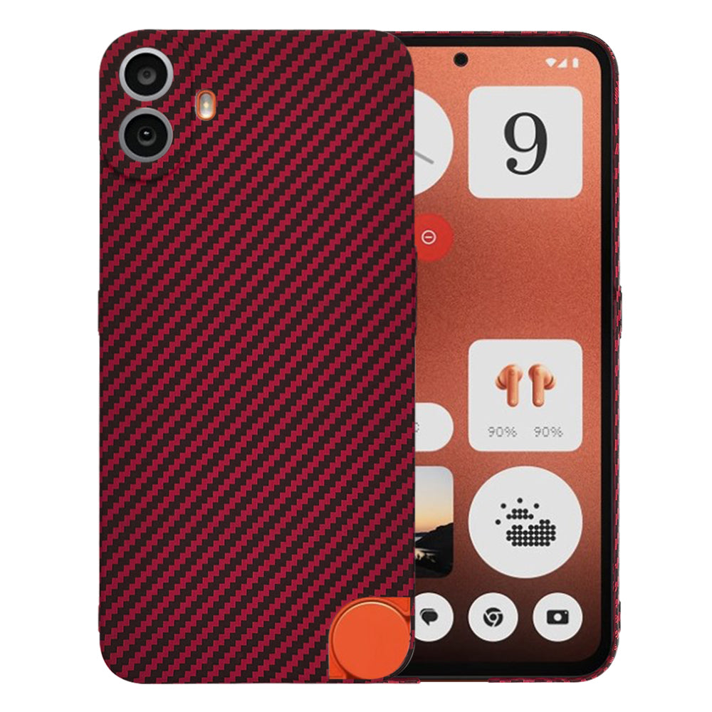 Coque pour Nothing CMF Phone 1, Techsuit, Carbonite FiberShell, Rouge