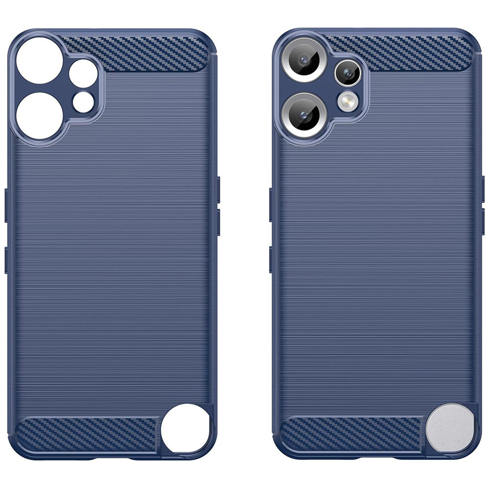 Hülle für Nothing CMF Phone 2 Pro, Techsuit, Carbon, Blau