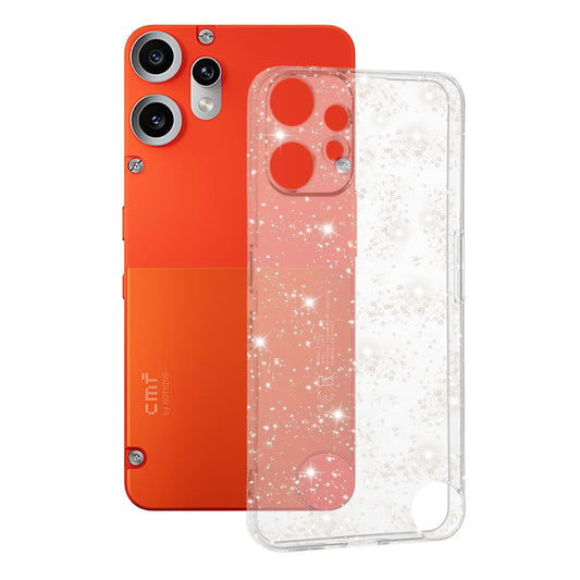 Hoes voor Nothing CMF Phone 2 Pro, Techsuit, SparkleSkin, Transparant