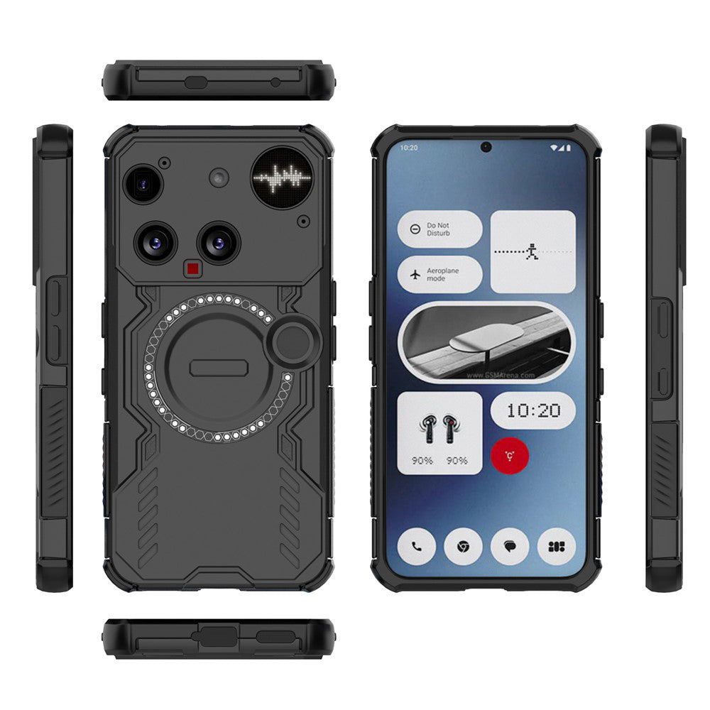 Coque MagSafe pour Nothing Phone (3), Techsuit, ArmorMag, Noire