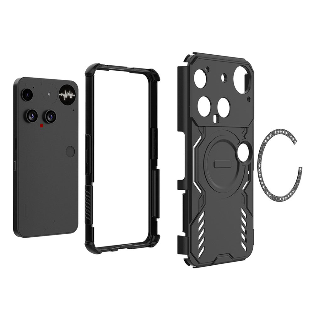 Coque MagSafe pour Nothing Phone (3), Techsuit, ArmorMag, Noire