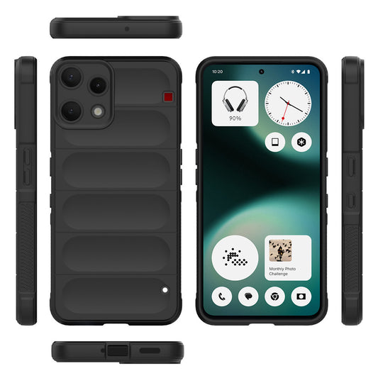 Hülle für Nothing Phone (3a) Lite, Techsuit, Magic Shield, Schwarz