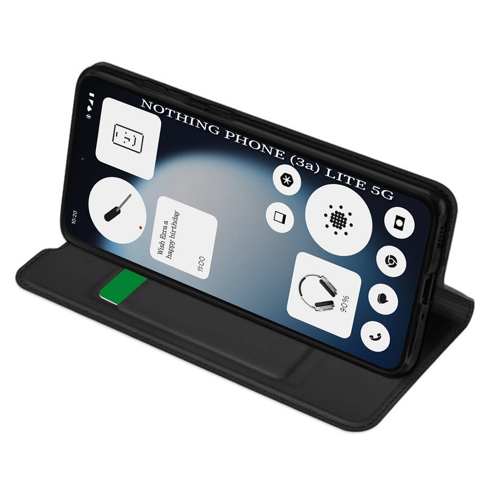 Étui pour Nothing Phone (3a) Lite, Techsuit, Magskin Book, Noir