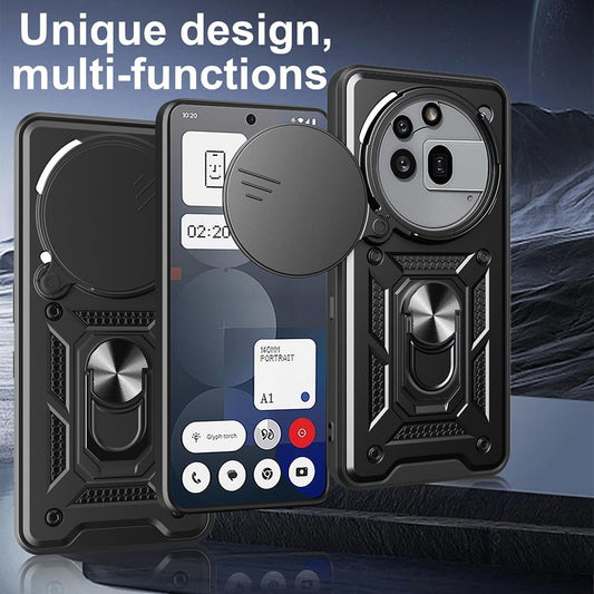 Hoes voor Nothing Phone (3a) Pro, Techsuit, CamShield, Blauw