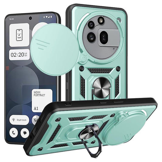 Hoes voor Nothing Phone (3a) Pro, Techsuit, CamShield, Groen