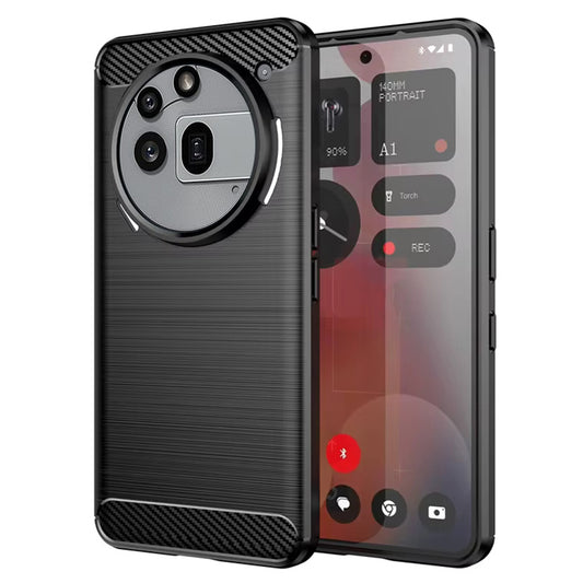 Coque pour Nothing Phone (3a) Pro, Techsuit, Carbone, Noire