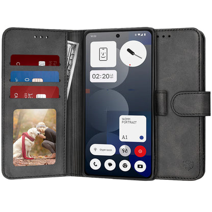 Hoes voor Nothing Phone (3a) Pro, Techsuit, Diary Book, Zwart