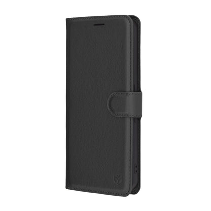 Hülle für Nothing Phone (3a) Pro, Techsuit, Leder-Folio, Schwarz