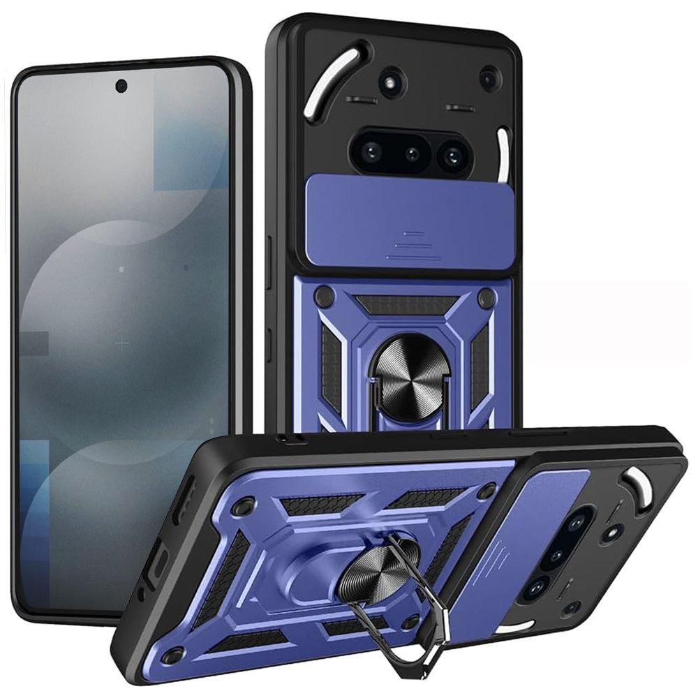 Hoes voor Nothing Phone (3a), Techsuit, CamShield, Blauw