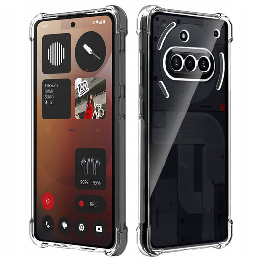 Hoes voor Nothing Phone (3a), Techsuit, Schokbestendig Transparant Clear