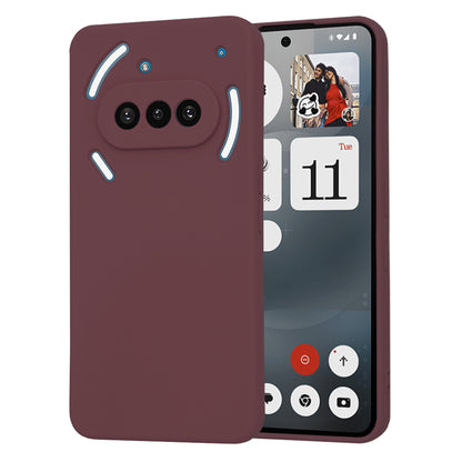 Hülle für Nothing Phone (3a), Techsuit, SoftFlex, Weinrot