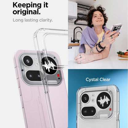 Telefoonhoesje voor Nothing Phone (4a) Pro, Spigen, Ultra Hybrid, Transparant ACS11632