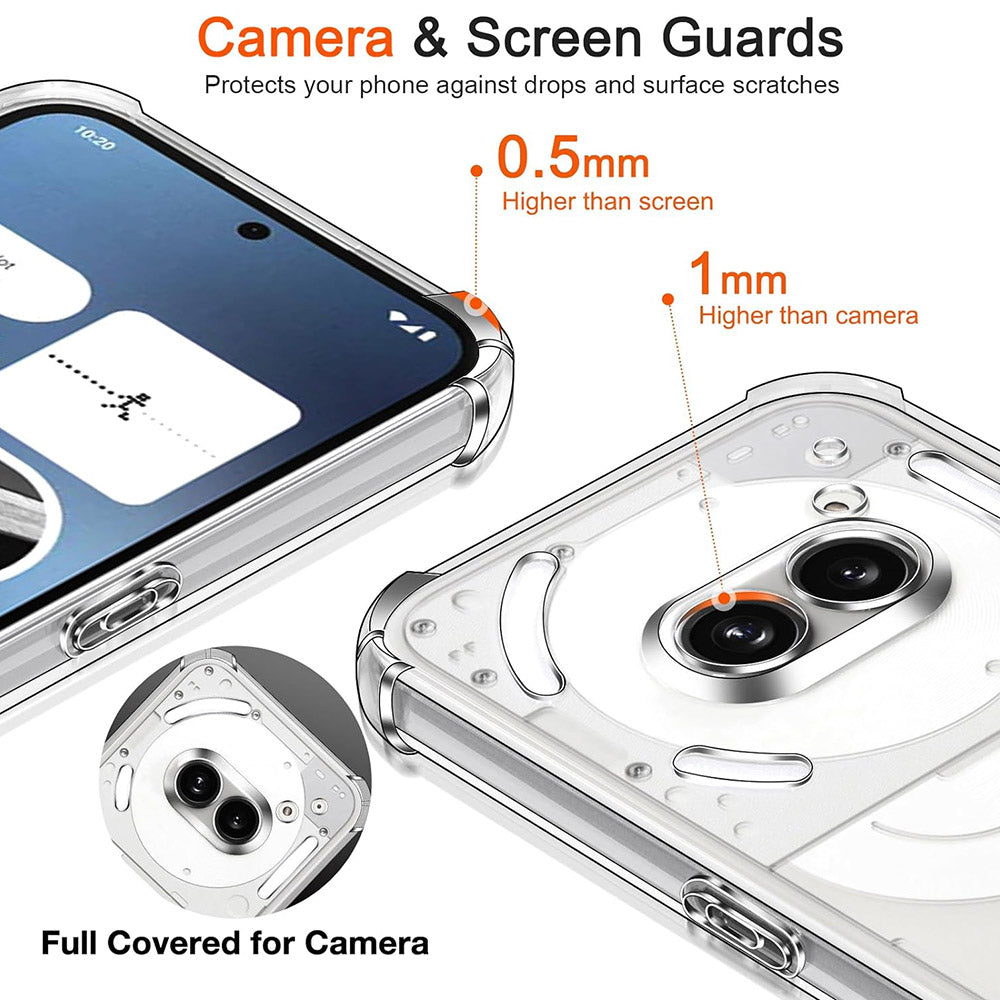 Étui pour Nothing Phone (4a), Techsuit, Shockproof Clear, Transparent