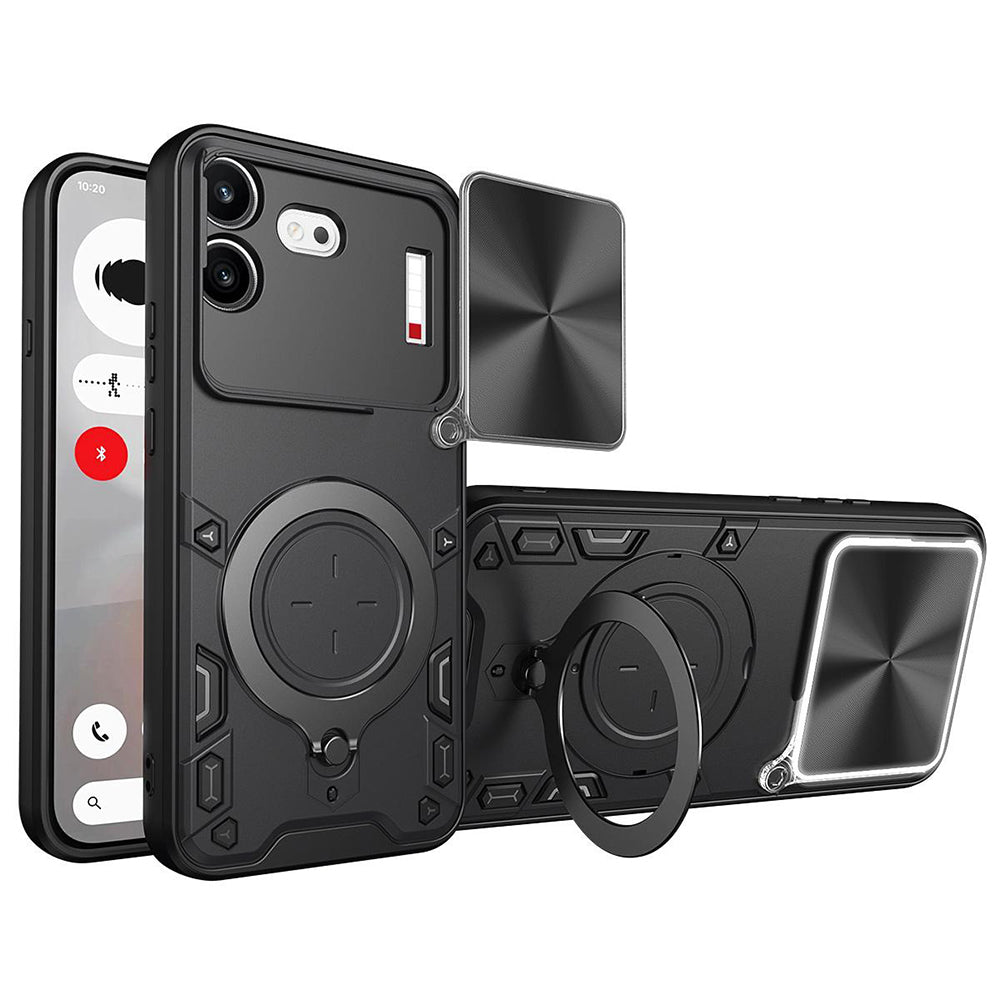 Coque pour Nothing Phone (4b), Techsuit, CamGuard Pro, Noire