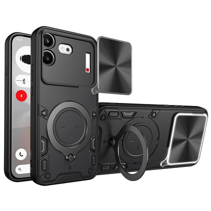 Coque pour Nothing Phone (4b), Techsuit, CamGuard Pro, Noire