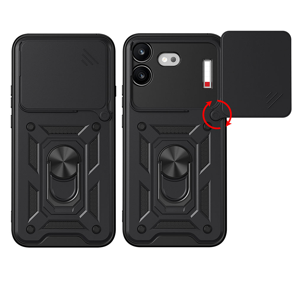 Coque pour Nothing Phone (4b), Techsuit, CamShield, Noire