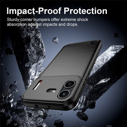 Hülle für Nothing Phone (4b), Techsuit, Carbon, Schwarz