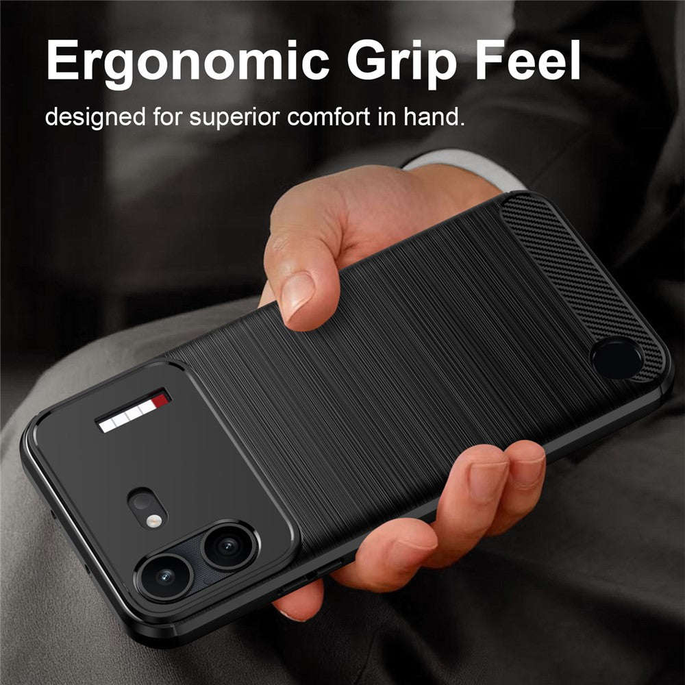 Hülle für Nothing Phone (4b), Techsuit, Carbon, Schwarz