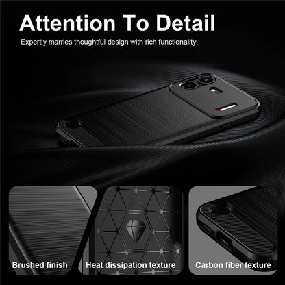Hülle für Nothing Phone (4b), Techsuit, Carbon, Schwarz