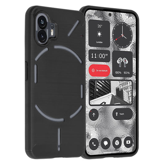 Hoes voor Nothing Phone (2), Techsuit, Carbon, Zwart
