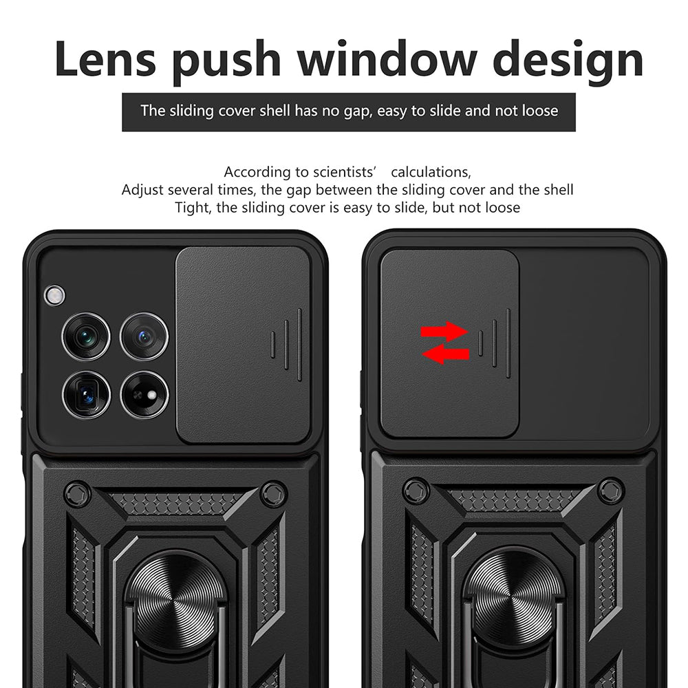 Hülle für OnePlus 12, Techsuit, CamShield, Schwarz