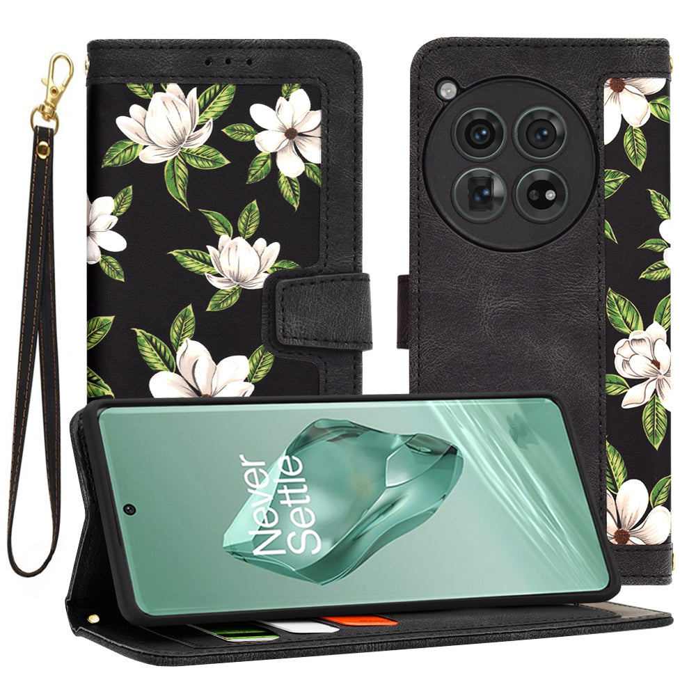 Coque pour OnePlus 12, Techsuit, FlipCraft, Noire