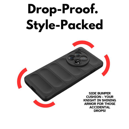 Hülle für OnePlus 12, Techsuit, Magic Shield, Schwarz
