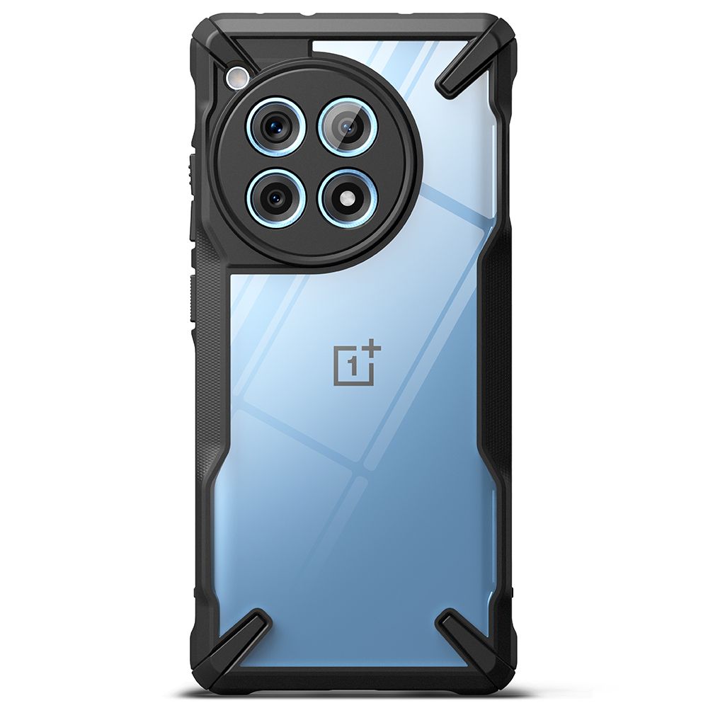 Hoesje voor OnePlus 12R, Ringke, Fusion X, Zwart 